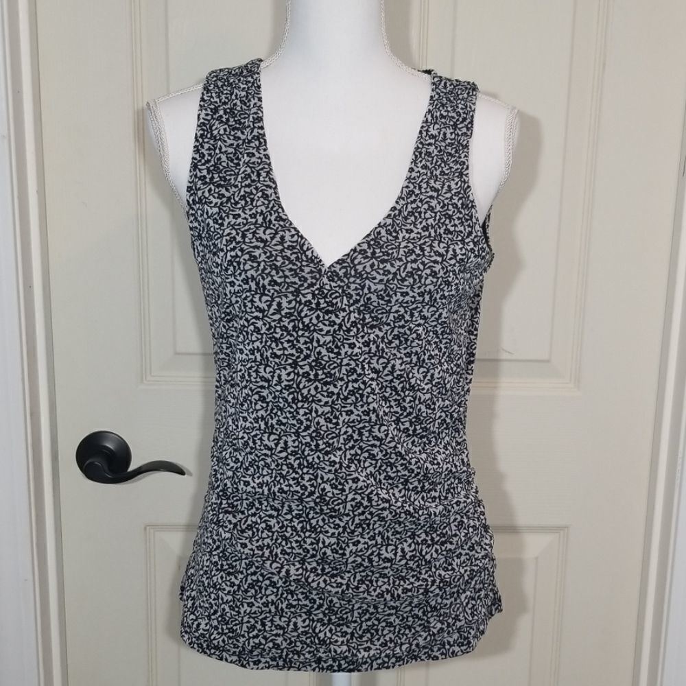 Michael Kors, Black/Wht Blouse, Large - Picture 2 of 7